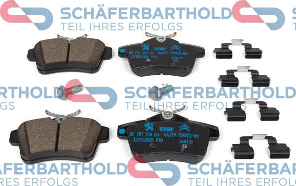 Schferbarthold 315 27 129 01 11 - Kit de plaquettes de frein, frein à disque cwaw.fr