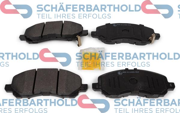 Schferbarthold 315 27 124 01 11 - Kit de plaquettes de frein, frein à disque cwaw.fr