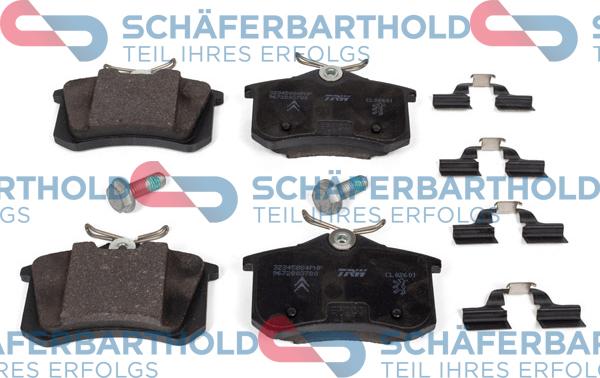 Schferbarthold 315 27 125 01 11 - Kit de plaquettes de frein, frein à disque cwaw.fr