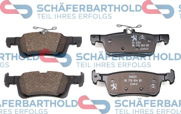 Schferbarthold 315 27 121 01 11 - Kit de plaquettes de frein, frein à disque cwaw.fr