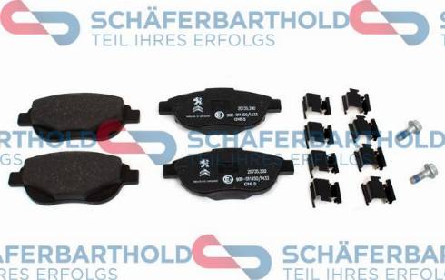 Schferbarthold 315 27 262 01 11 - Kit de plaquettes de frein, frein à disque cwaw.fr