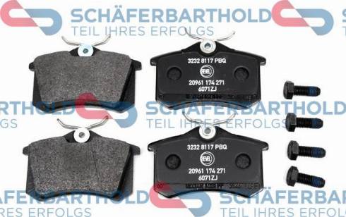 Schferbarthold 315 27 288 01 11 - Kit de plaquettes de frein, frein à disque cwaw.fr