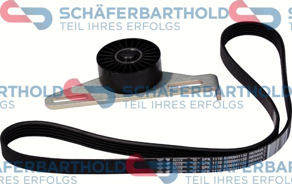 Schferbarthold 310 28 523 01 11 - Jeu de courroies trapézoïdales à nervures cwaw.fr