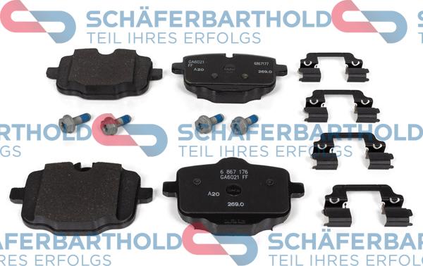 Schferbarthold 317 02 057 01 11 - Kit de plaquettes de frein, frein à disque cwaw.fr