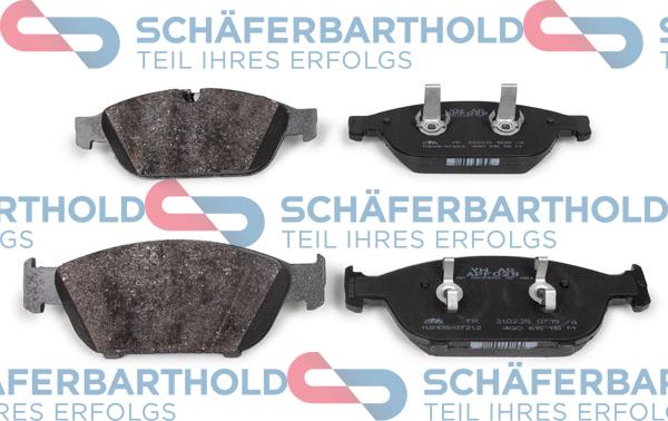 Schferbarthold 317 18 687 01 11 - Kit de plaquettes de frein, frein à disque cwaw.fr