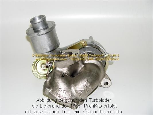 Schlütter Turbolader 166-01040EOL - Turbocompresseur, suralimentation cwaw.fr