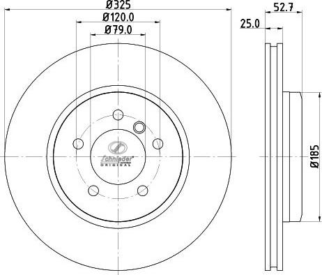 SCHNIEDER AUTOTECH BMS55.00166 - Disque de frein cwaw.fr