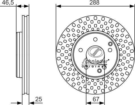 SCHNIEDER AUTOTECH BZS55.00064 - Disque de frein cwaw.fr