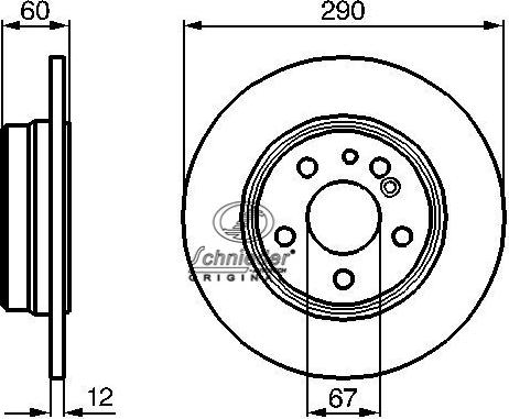 SCHNIEDER AUTOTECH BZS55.00015 - Disque de frein cwaw.fr