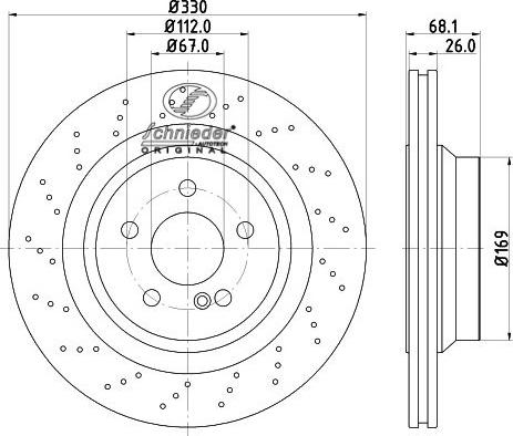 SCHNIEDER AUTOTECH BZS55.00076 - Disque de frein cwaw.fr