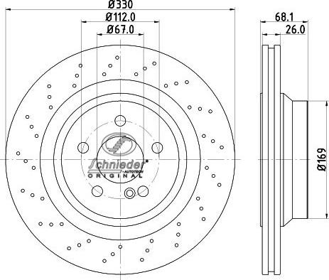 SCHNIEDER AUTOTECH BZS55.00077 - Disque de frein cwaw.fr