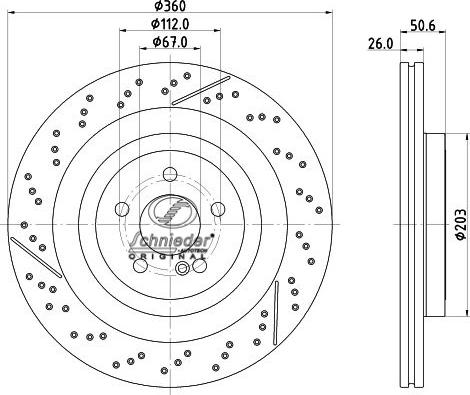 SCHNIEDER AUTOTECH BZS55.00398 - Disque de frein cwaw.fr