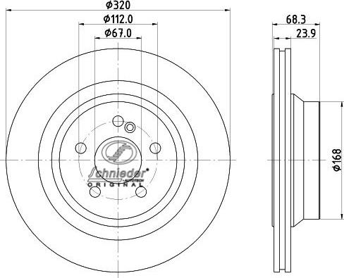 SCHNIEDER AUTOTECH BZS55.00335 - Disque de frein cwaw.fr