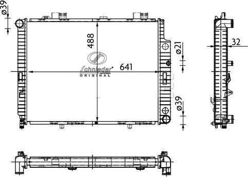 SCHNIEDER AUTOTECH BZS33.00046 - Radiateur, refroidissement du moteur cwaw.fr