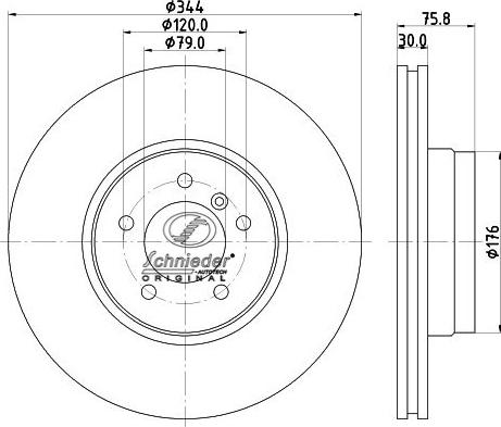 SCHNIEDER AUTOTECH LRS55.00181 - Disque de frein cwaw.fr