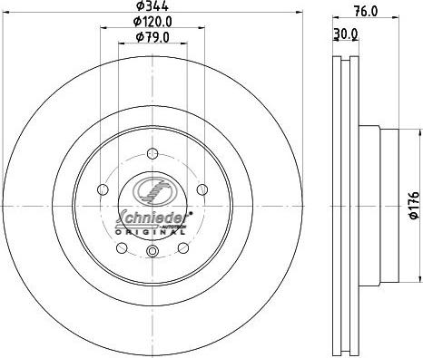 SCHNIEDER AUTOTECH LRS55.00188 - Disque de frein cwaw.fr