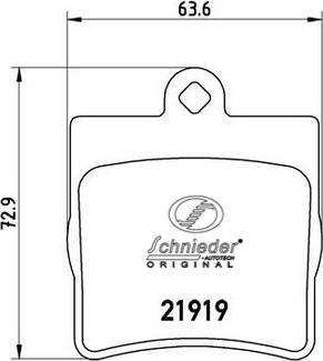 SCHNIEDER AUTOTECH SBP008-961 - Kit de plaquettes de frein, frein à disque cwaw.fr