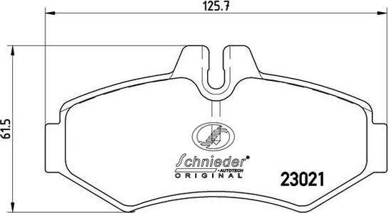 SCHNIEDER AUTOTECH SBP008-651 - Kit de plaquettes de frein, frein à disque cwaw.fr