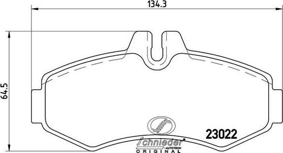 SCHNIEDER AUTOTECH SBP008-631 - Kit de plaquettes de frein, frein à disque cwaw.fr