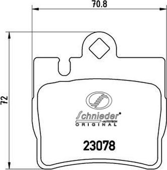 SCHNIEDER AUTOTECH SBP008-711 - Kit de plaquettes de frein, frein à disque cwaw.fr