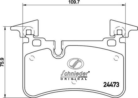 SCHNIEDER AUTOTECH SBP014-811 - Kit de plaquettes de frein, frein à disque cwaw.fr