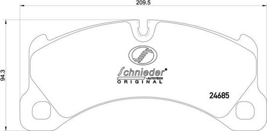 SCHNIEDER AUTOTECH SBP015-131 - Kit de plaquettes de frein, frein à disque cwaw.fr