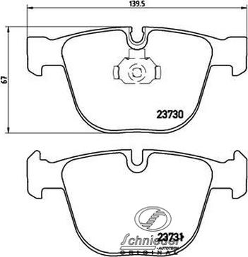 SCHNIEDER AUTOTECH SBP010-751 - Kit de plaquettes de frein, frein à disque cwaw.fr