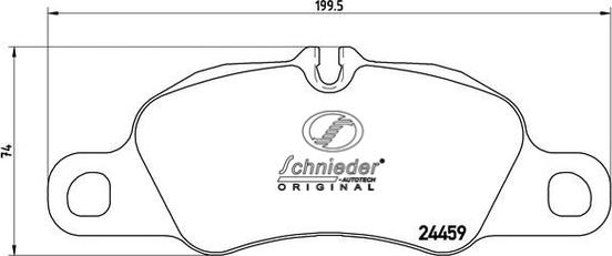 SCHNIEDER AUTOTECH SBP013-801 - Kit de plaquettes de frein, frein à disque cwaw.fr