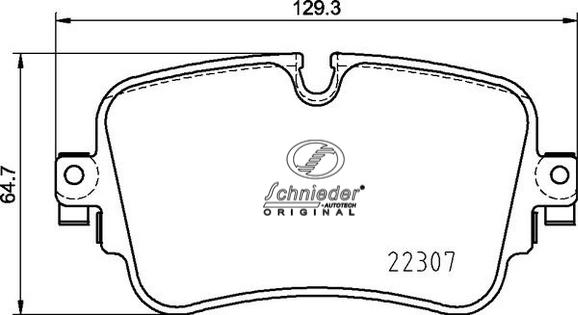 SCHNIEDER AUTOTECH SBP025-681 - Kit de plaquettes de frein, frein à disque cwaw.fr