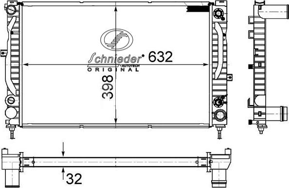 SCHNIEDER AUTOTECH VAS33.00134 - Durite de radiateur cwaw.fr