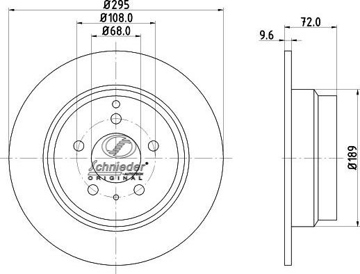 SCHNIEDER AUTOTECH VLS55.00242 - Disque de frein cwaw.fr