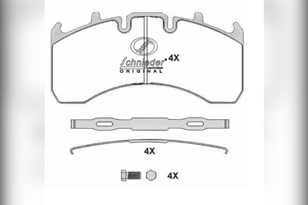 SCHNIEDER AUTOTECH VLT31.00010 - Kit de plaquettes de frein, frein à disque cwaw.fr