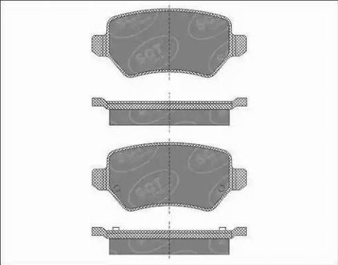 SCT-MANNOL SP 494 PR - Kit de plaquettes de frein, frein à disque cwaw.fr