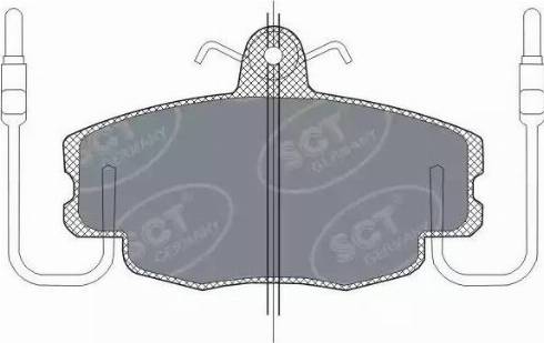 SCT-MANNOL SP 189 PR - Kit de plaquettes de frein, frein à disque cwaw.fr