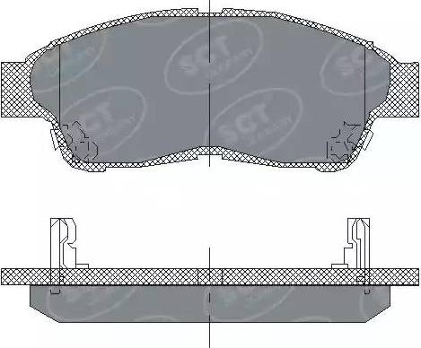 SCT-MANNOL SP 134 PR - Kit de plaquettes de frein, frein à disque cwaw.fr