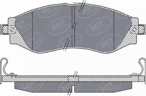 SCT-MANNOL SP 310 PR - Kit de plaquettes de frein, frein à disque cwaw.fr