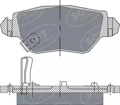 SCT-MANNOL SP 242 PR - Kit de plaquettes de frein, frein à disque cwaw.fr