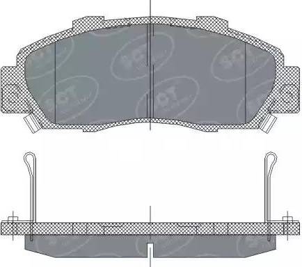 SCT-MANNOL SP 253 PR - Kit de plaquettes de frein, frein à disque cwaw.fr