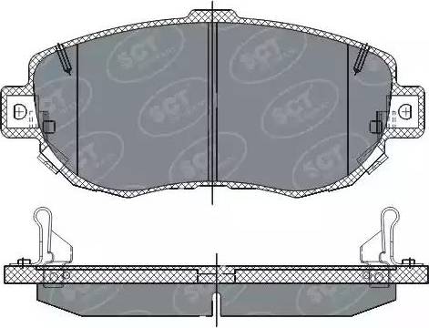 SCT-MANNOL SP 261 PR - Kit de plaquettes de frein, frein à disque cwaw.fr