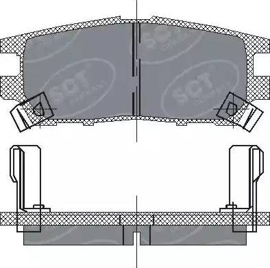 SCT-MANNOL SP 202 PR - Kit de plaquettes de frein, frein à disque cwaw.fr