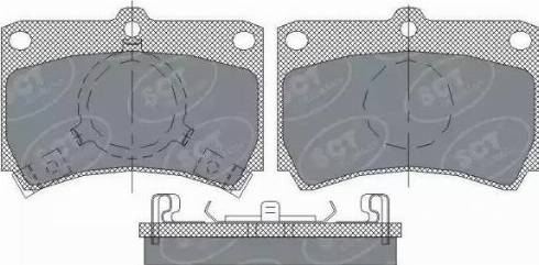 SCT-MANNOL SP 239 PR - Kit de plaquettes de frein, frein à disque cwaw.fr