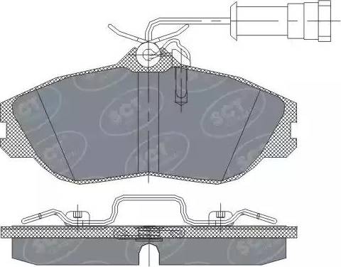 SCT-MANNOL SP 234 PR - Kit de plaquettes de frein, frein à disque cwaw.fr