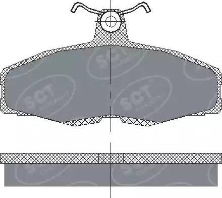 SCT-MANNOL SP 225 PR - Kit de plaquettes de frein, frein à disque cwaw.fr