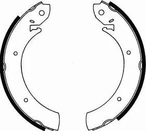 SCT-MANNOL SS 533 - Jeu de mâchoires de frein, frein de stationnement cwaw.fr