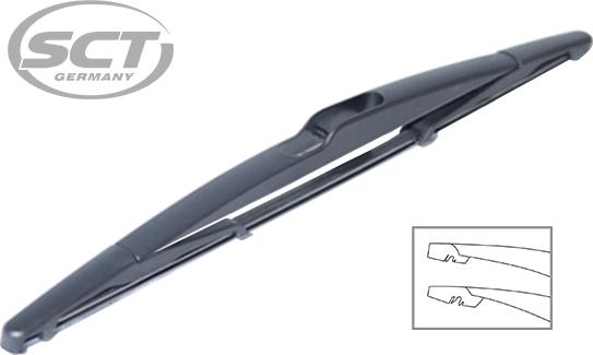 SCT-MANNOL 9485 REAR WIPER - Balai d'essuie-glace cwaw.fr