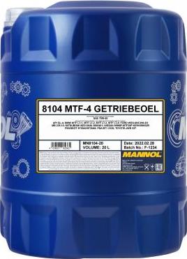 SCT-MANNOL MN8104-20 - Huile de transmission cwaw.fr