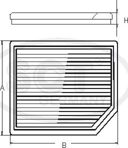 SCT-MANNOL SAK 158 - Filtre, air de l'habitacle cwaw.fr