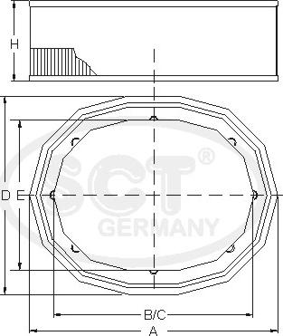 SCT-MANNOL SB 517 - Filtre à air cwaw.fr