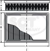 SCT-MANNOL SB 2167 - Filtre à air cwaw.fr