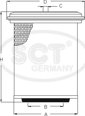 SCT-MANNOL SB 3229 - Filtre à air cwaw.fr